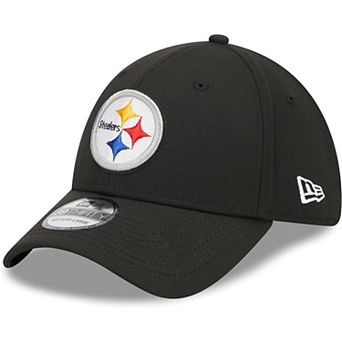 Men's New Era Black Pittsburgh Steelers Main 39THIRTY Flex Hat