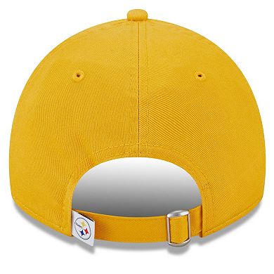 Women's New Era Gold Pittsburgh Steelers Main Core Classic 2.0 9TWENTY Adjustable Hat