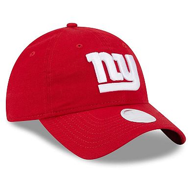 Women's New Era  Red New York Giants  Main Core Classic 2.0 9TWENTY Adjustable Hat