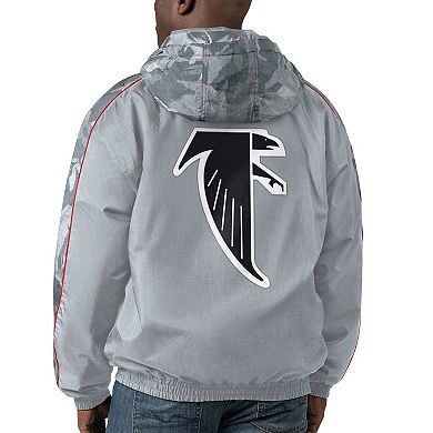 Men's Starter Gray Atlanta Falcons Thursday Night Gridiron Throwback Full-Zip Jacket