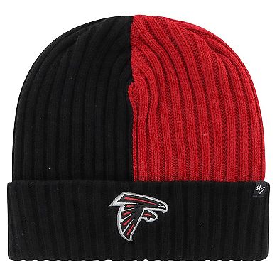 Men's '47 Black Atlanta Falcons Fracture Cuffed Knit Hat