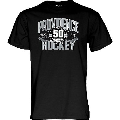 Unisex Blue 84 Black Providence Friars 50th Anniversary Hockey T-Shirt