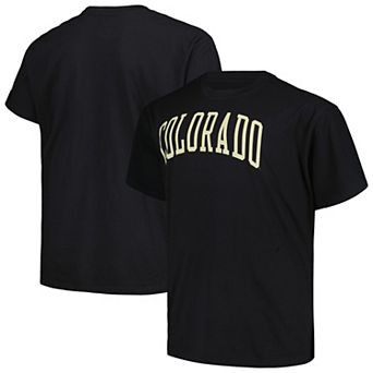 Men's Profile Black Colorado Buffaloes Big & Tall Wordmark T-Shirt