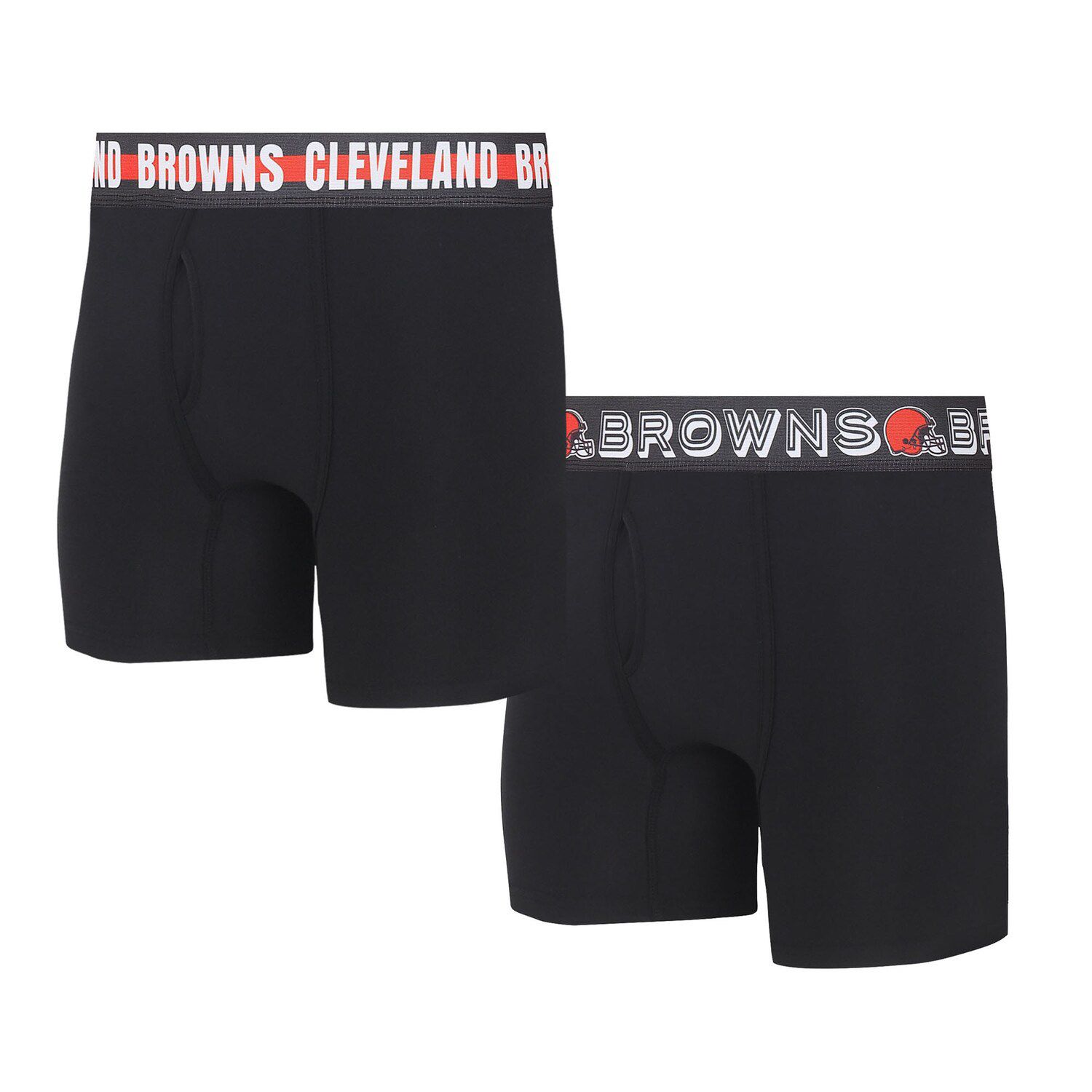 Men's Concepts Sport Black/Cardinal Arizona Cardinals 2-Pack Boxer Briefs  Set