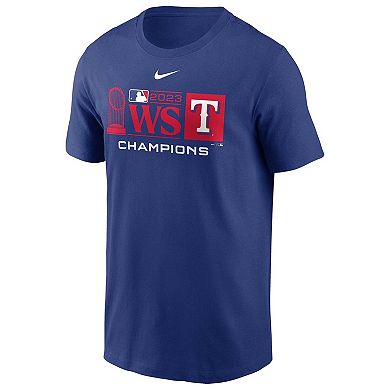 Men's Nike Royal Texas Rangers 2023 World Series Champions Trophy Lock ...