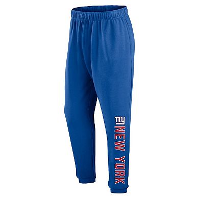 Men's Fanatics Branded Royal New York Giants Big & Tall Wordmark Lounge Pants