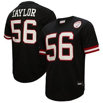 Men's Mitchell & Ness Lawrence Taylor Black New York Giants Big & Tall Mesh Player Name & Number Top