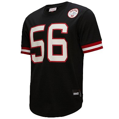 Men's Mitchell & Ness Lawrence Taylor Black New York Giants Big & Tall Mesh Player Name & Number Top