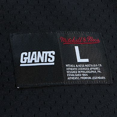 Men's Mitchell & Ness Lawrence Taylor Black New York Giants Big & Tall Mesh Player Name & Number Top