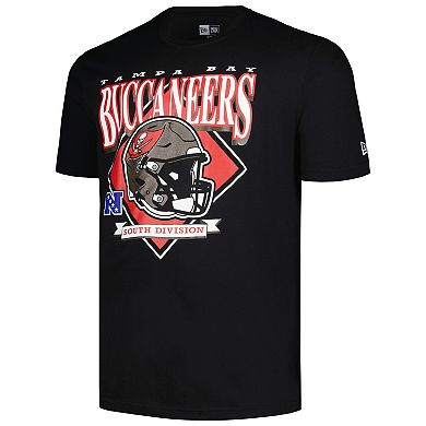 Men's New Era  Black Tampa Bay Buccaneers Big & Tall Helmet T-Shirt