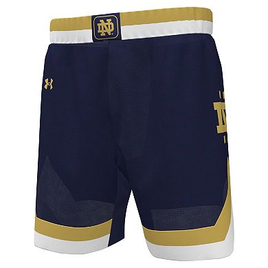 Men's Under Armour Navy Notre Dame Fighting Irish Replica Basketball Shorts