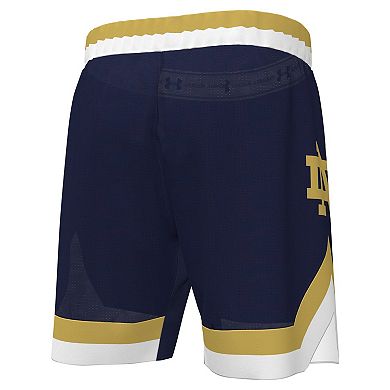 Men's Under Armour Navy Notre Dame Fighting Irish Replica Basketball Shorts