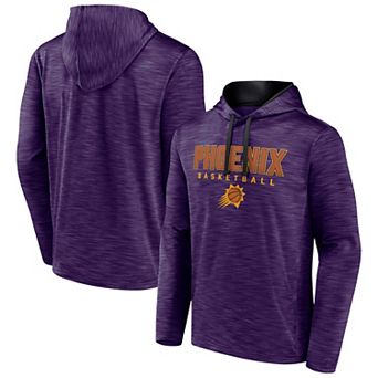 Men's Fanatics Branded Heather Purple Phoenix Suns Fast Break Pullover Hoodie
