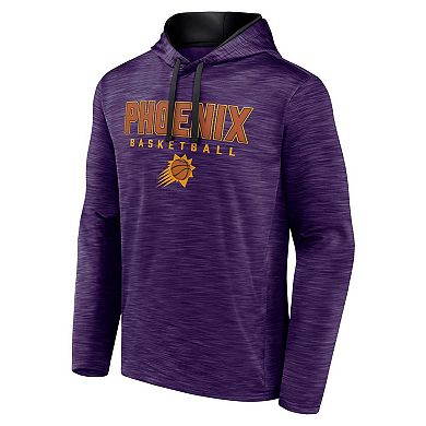 Men's Fanatics Branded Heather Purple Phoenix Suns Fast Break Pullover Hoodie