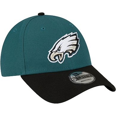 Men's New Era Midnight Green/Black Philadelphia Eagles The League Two-Tone 9FORTY Adjustable Hat