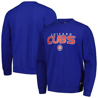 Men's Stitches Royal Chicago Cubs Pullover Sweatshirt