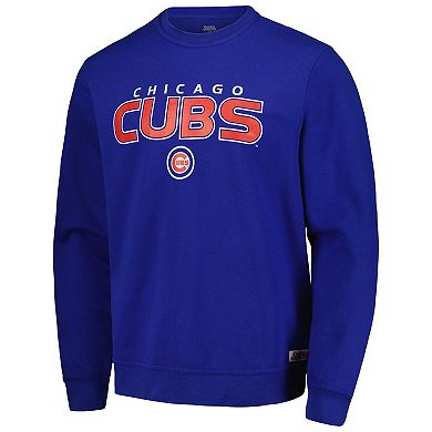 Men's Stitches Royal Chicago Cubs Pullover Sweatshirt