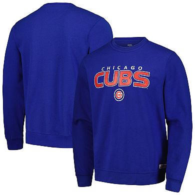 Men's Stitches  Royal Chicago Cubs Pullover Sweatshirt