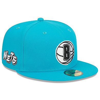 Men's New Era  Teal Brooklyn Nets 2023/24 City Edition Alternate 59FIFTY Fitted Hat