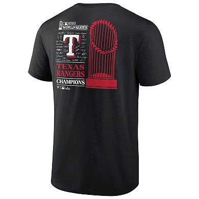 Youth Fanatics Branded Black Texas Rangers 2023 World Series Champions ...