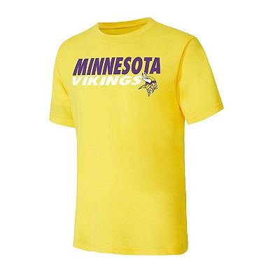 Men's Concepts Sport Purple/Gold Minnesota Vikings Meter T-Shirt & Shorts Sleep Set