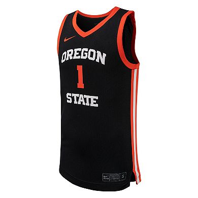 Unisex Nike #1 Black Oregon State Beavers Team Replica Basketball Jersey