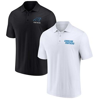 Men's Fanatics Branded White/Black Carolina Panthers Lockup Two-Pack Polo Set