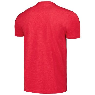 Unisex Mitchell & Ness Red Chicago Bulls Hardwood Classics MVP Throwback Logo T-Shirt