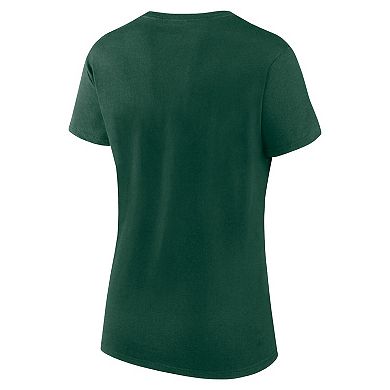 Women's Fanatics Branded  Green/Cream Minnesota Wild Long and Short Sleeve Two-Pack T-Shirt Set