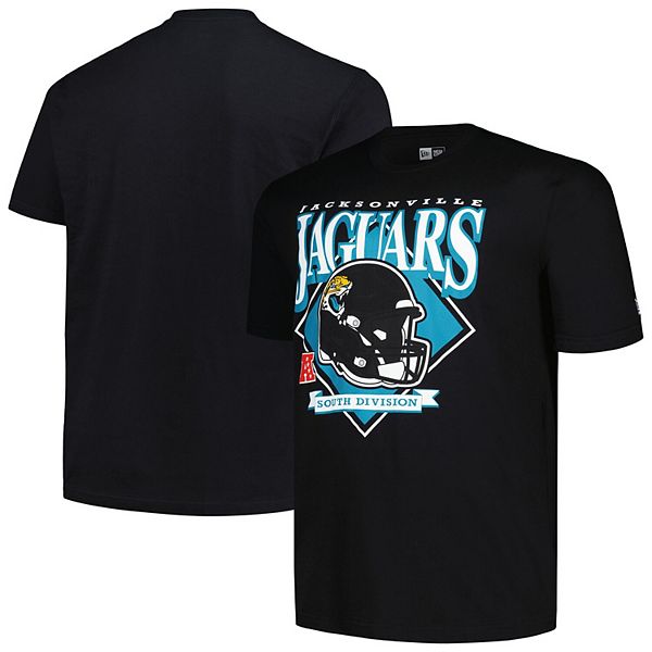 Men's New Era Black Jacksonville Jaguars Big & Tall Helmet T-Shirt