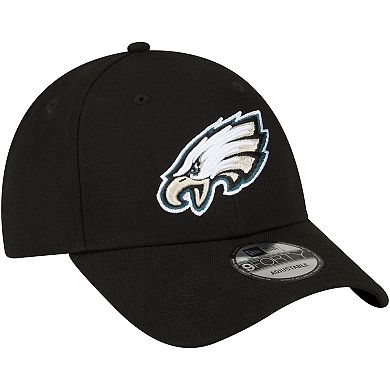 Men's New Era Black Philadelphia Eagles The League 9FORTY Adjustable Hat