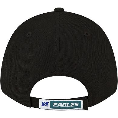 Men's New Era Black Philadelphia Eagles The League 9FORTY Adjustable Hat