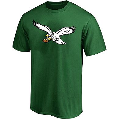 Men's Fanatics Branded Jalen Hurts Kelly Green Philadelphia Eagles Big & Tall Throwback Player Name & Number T-Shirt