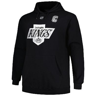 Men's Profile Wayne Gretzky Black Los Angeles Kings Name & Number Pullover Hoodie