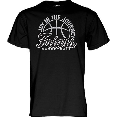 Unisex Blue 84  Black Providence Friars Women's Basketball Joy In The Journey T-Shirt