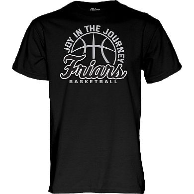 Unisex Blue 84 Black Providence Friars Women's Basketball Joy In The Journey T-Shirt