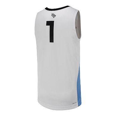 Men's Nike #1 White UCF Knights Replica Basketball Jersey
