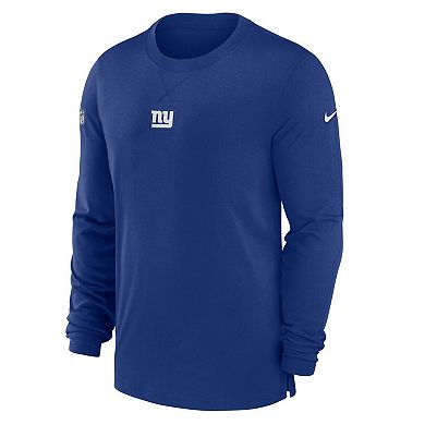 Men's Nike Royal New York Giants 2023 Sideline Performance Long Sleeve T-Shirt