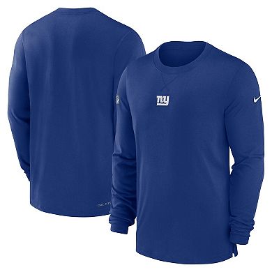 Men's Nike Royal New York Giants 2023 Sideline Performance Long Sleeve T-Shirt