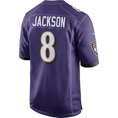 Men's Nike Lamar Jackson Purple Baltimore Ravens Game Jersey