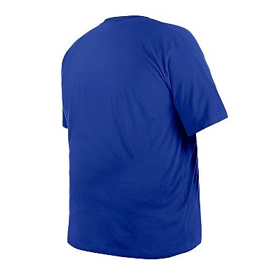 Men's New Era Royal New York Giants Big & Tall Helmet Historic Mark T-Shirt