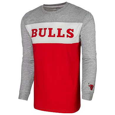 Unisex Heather Gray Chicago Bulls Loge Long Sleeve T-Shirt