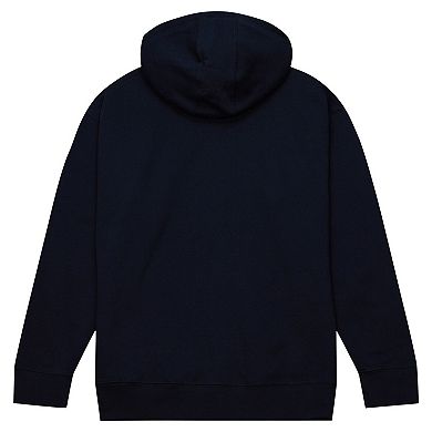 Men's Mitchell & Ness x Tats Cru Navy New Jersey Nets Hardwood Classics Brick Pullover Hoodie