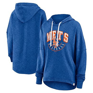 Women's Fanatics Branded Heather Royal New York Mets Luxe Pullover Hoodie