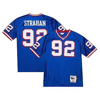 Men's Mitchell & Ness Michael Strahan Royal New York Giants 2004 Authentic Throwback Retired Player Jersey