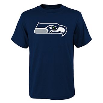 Youth College Navy Seattle Seahawks Primary Logo T-Shirt