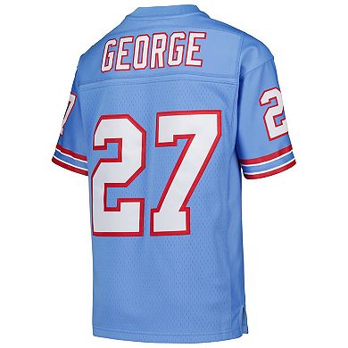 Youth Mitchell & Ness Eddie George Light Blue Houston Oilers Gridiron Classics 1997 Retired Player Legacy Jersey