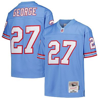 Youth Mitchell & Ness Eddie George Light Blue Houston Oilers Gridiron Classics 1997 Retired Player Legacy Jersey