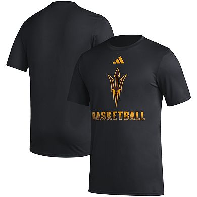 Men's adidas  Black Arizona State Sun Devils Fadeaway Basketball Pregame AEROREADY T-Shirt