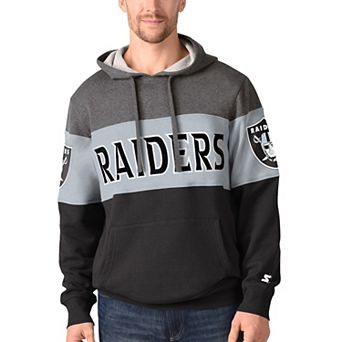 Men's Starter Black Las Vegas Raiders Extreme Pullover Hoodie